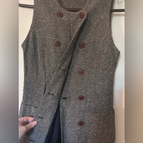 Vintage Ann Taylor Petite Vest Dress - Picture 4 of 7